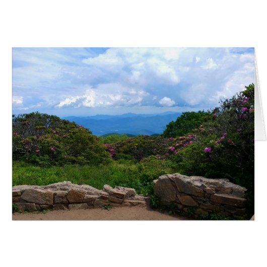 Blue Ridge Spring Card (Voorkant Horizontaal)