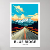 Blue Ridge tennessee Travel Print (Voorkant)