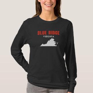 Blue Ridge Virginia USA State America Travel Virgi T-shirt