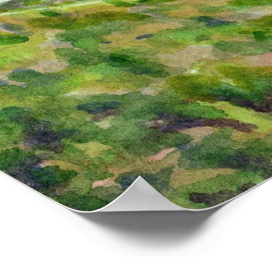 Blue Ridge Watercolor Study 2 Poster (Hoek)