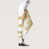 Blue Ring Octopus Leggings (Rechts)