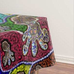 Blue Ringed Octopus Dot Art Tafelkleed