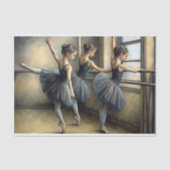 Blue Rio Ballerina Decoupage Tissuepapier (Voorkant)