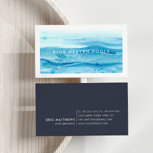 Blue Ripple Pool Care of Swim Visitekaartje