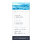 Blue Ripple | Services or Price List Reclamekaart (Voorkant)