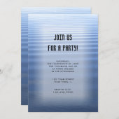 Blue Rippled Water All Purpose Party Invitation Kaart (Voorkant / Achterkant)