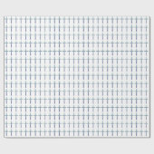 Blue Ripples-effect/Religieuze kruis Cadeaupapier (Vlak)
