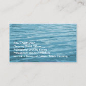 Blue Ripples House Cleaning Visitekaartje (Achterkant)