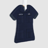 Blue Ripstop Uniform Personalized Occupation Ornament (voorkant)