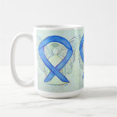 Blue River Awareness Ribbon Angel Art Mok (Links)
