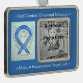 Blue River Awareness Ribbon Angel Ornament (Rechts)