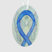 Blue River Awareness Ribbon Angel Ornaments Ornament (voorkant)