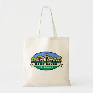 Blue River Colorado, kleine stadzak die opnieuw ka Tote Bag