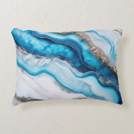 Blue River Marble Accent Kussen