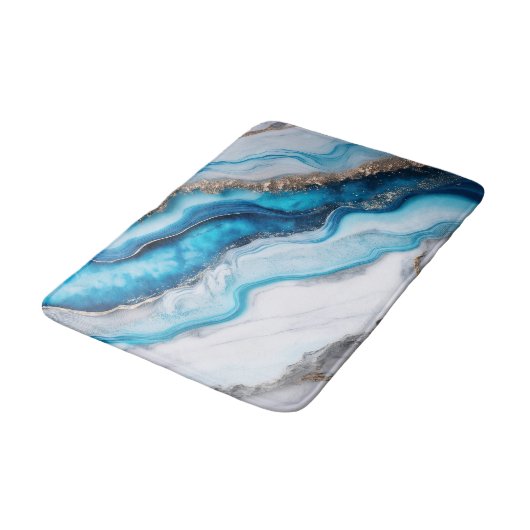 Blue River Marble Badmat (Gekanteld)