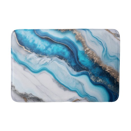 Blue River Marble Badmat (Voorkant)