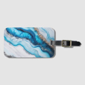 Blue River Marble Bagagelabel (Voorkant (horizontaal))