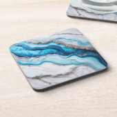 Blue River Marble Bier Onderzetter (Linkerzijde)