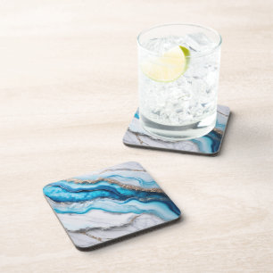 Blue River Marble Bier Onderzetter
