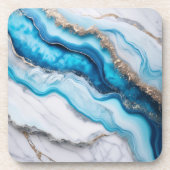 Blue River Marble Bier Onderzetter (Voorkant)