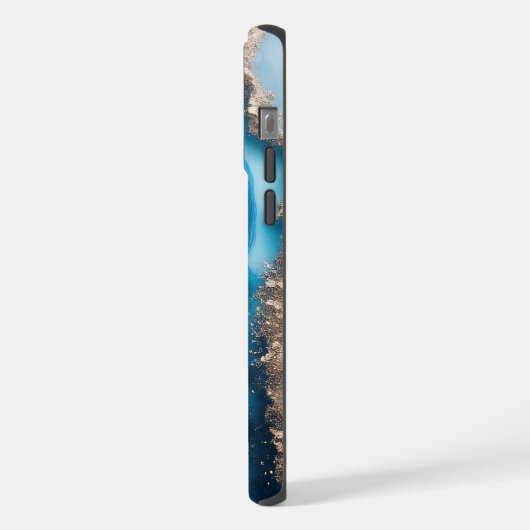 Blue River Marble iPhone Hoesje (Linkerkant)