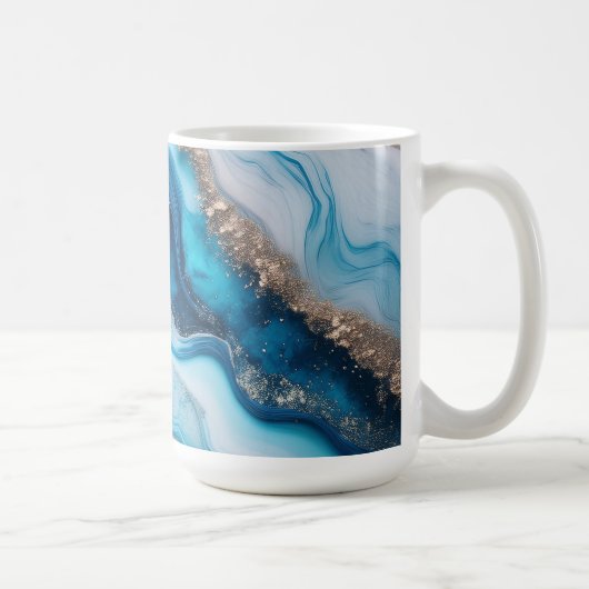 Blue River Marble Koffiemok (Rechts)