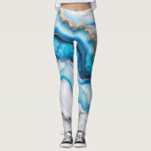 Blue River Marble Leggings (Voorkant)