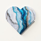 Blue River Marble Notitieboek (Achterkant)