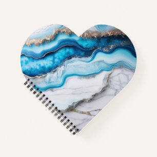 Blue River Marble Notitieboek