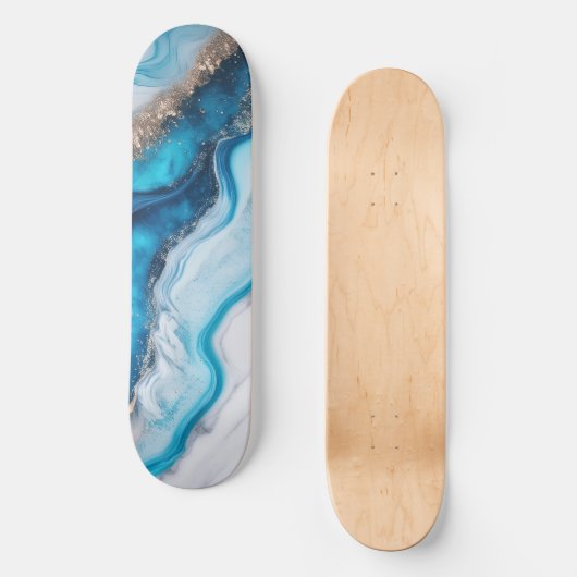 Blue River Marble Persoonlijk Skateboard (Voorkant)