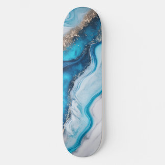 Blue River Marble Persoonlijk Skateboard