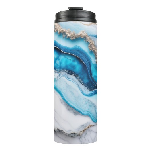 Blue River Marble Thermosbeker (Voorkant)