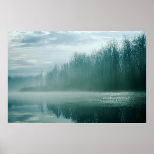 Blue River Mist Poster (Voorkant)