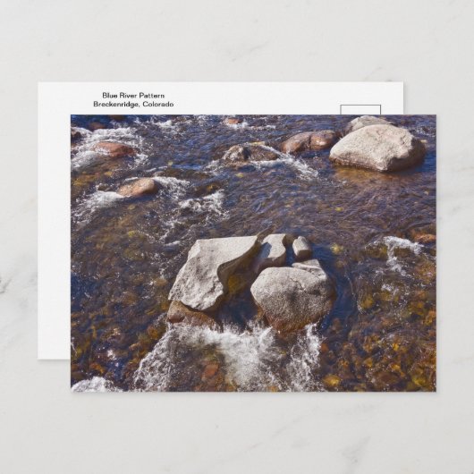 Blue River Pattern, Breckenridge Briefkaart (Voorkant / Achterkant)