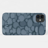 Blue River Rock Monogram Case-Mate iPhone Case (Achterkant (horizontaal))