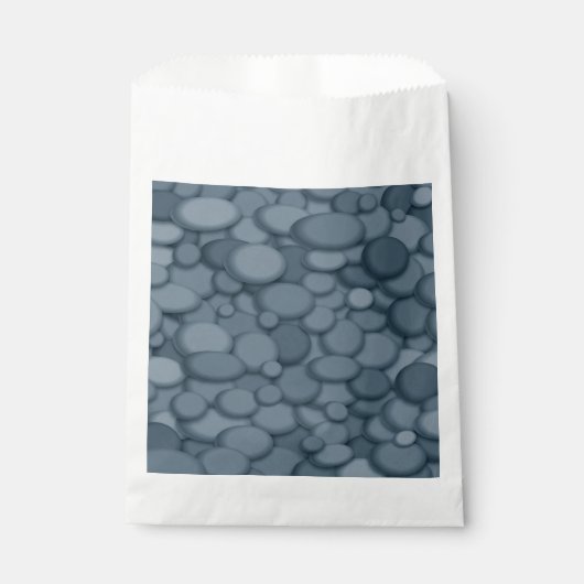 Blue River Rock Pebbles Art Bedankzakje (Voorkant)