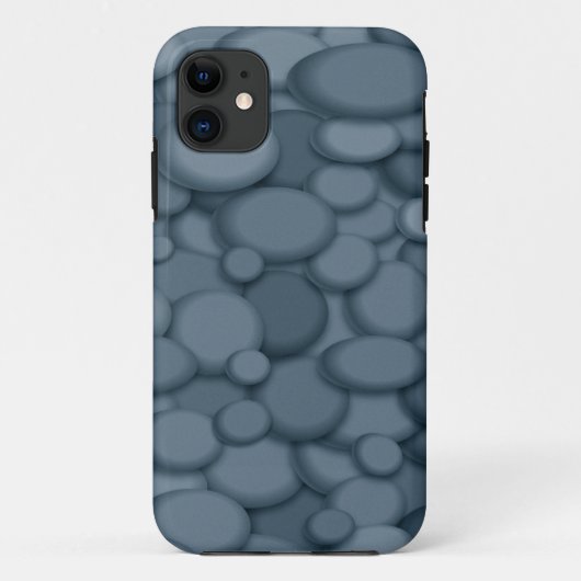Blue River Rock Pebbles Art Case-Mate iPhone Case (Achterkant)