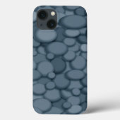 Blue River Rock Pebbles Art Case-Mate iPhone Case (Achterkant)