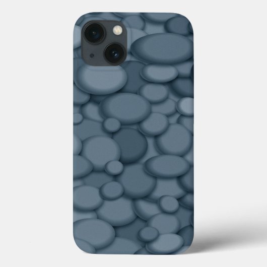 Blue River Rock Pebbles Art Case-Mate iPhone Case (Achterkant)