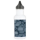 Blue River Rock Pebbles Art Waterfles (Links)