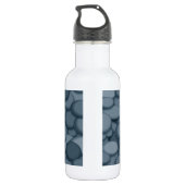 Blue River Rock Pebbles Art Waterfles (Achterkant)