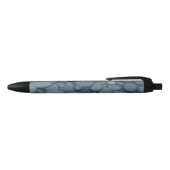 Blue River Rock Pebbles Art Zwarte Inkt Pen (Bovenkant)
