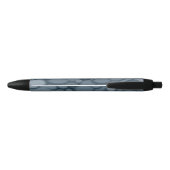 Blue River Rock Pebbles Art Zwarte Inkt Pen (Achterkant)