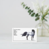 Blue Roan Horse Visitekaartje (Staand voorkant)