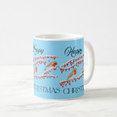 Blue Robin Christmas Koffiemok (Voorkant rechts)