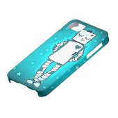 Blue Robot Girl iPhone case (Onderkant)