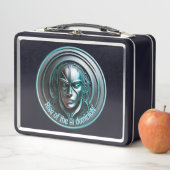 Blue Robot Mask - Opkomst van de AI dominioN (In situ)