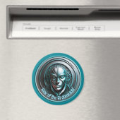 Blue Robot Mask - Opkomst van de AI dominioN Magneet (Insitu (Vaatwasser))