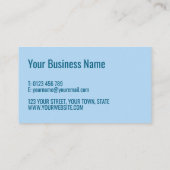 Blue Rock Natuur thema Visitekaartje (Achterkant)