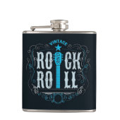 Blue  Rock & Roll Logo Heupfles (Voorkant)
